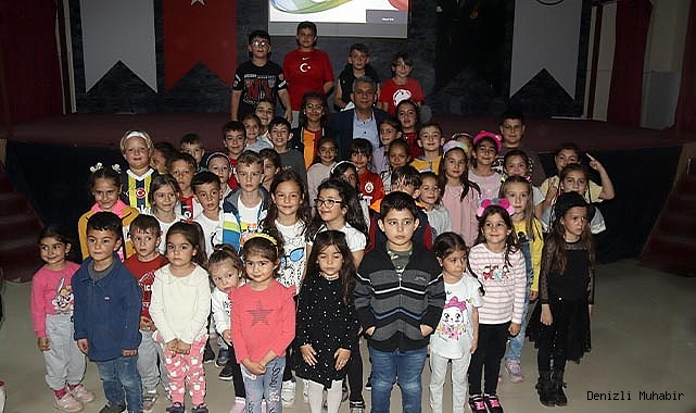 Başkan Hakan sinema etkinliğinde çocuklarla oyunlar oynadı