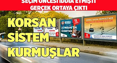 BİLBOARD'LARA KORSAN SİSTEM KURMUŞLAR