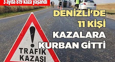 DENİZLİ'DE 11 KİŞİ KAZALARA KURBAN GİTTİ