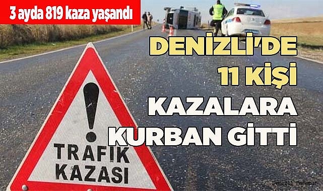 DENİZLİ'DE 11 KİŞİ KAZALARA KURBAN GİTTİ