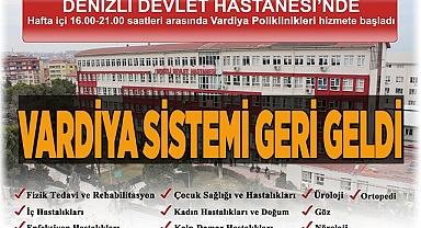 Denizli Devlet Hastanesinde vardiya poliklinikleri tekrar hizmete başladı