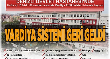 Denizli Devlet Hastanesinde vardiya poliklinikleri tekrar hizmete başladı