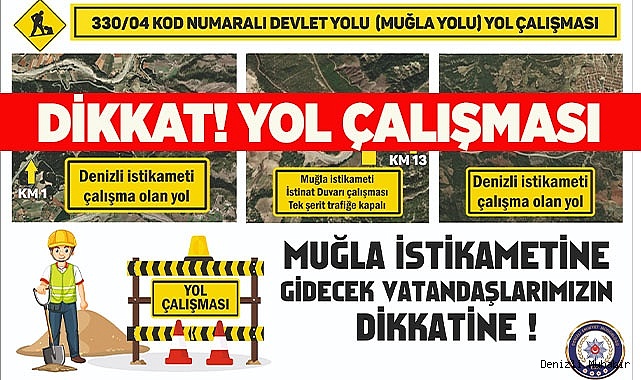 Kale - Muğla karayolunda yol yapım çalışmalarına başlandı