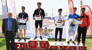 Okul sporları atletizm heyecanı Denizli’de devam ediyor