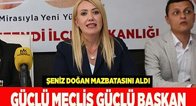 ŞENİZ DOĞAN MAZBATASINI ALDI