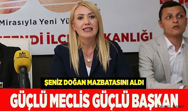 ŞENİZ DOĞAN MAZBATASINI ALDI