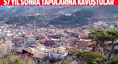 Tapu sorunu 57 yıl sonra çözüldü