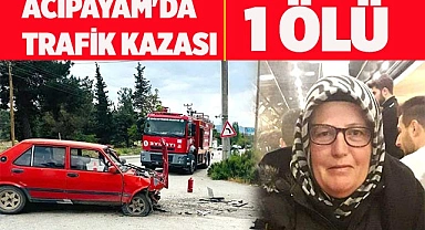 Acıpayam'da trafik kazası: 1 ölü