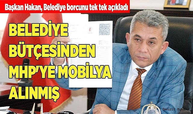 Başkan Hakan, Belediye borcunu tek tek açıkladı