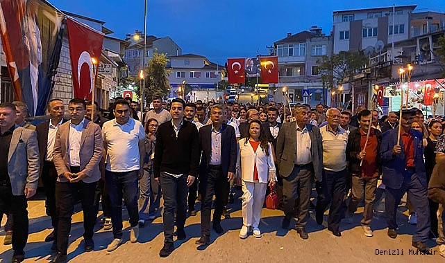 ÇAL’DA 19 MAYIS COŞKUYLA KUTLANDI