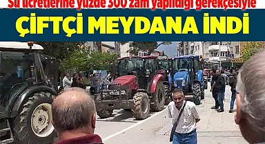 ÇİFTÇİ MEYDANA İNDİ