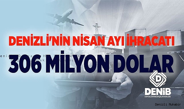 Denizli'nin Nisan ayı ihracatı 306 milyon dolar 