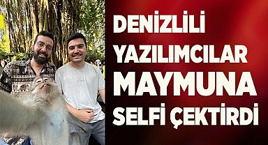 DENİZLİLİ YAZILIMCILAR MAYMUNA SELFİ ÇEKTİRDİ