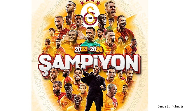 Galatasaray’ın 24. şampiyonluğu Denizli’de coşkuyla kutlandı