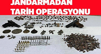 Jandarmanın operasyonunda çok sayıda tarihi eser ele geçirildi