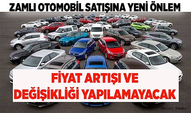 OTOMOBİL SATIŞLARINA YENİ TEDBİR