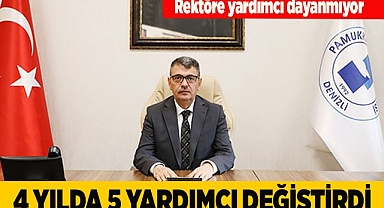 Pamukkale üniversitesi rektörüne rektör yardımcısı dayanmıyor