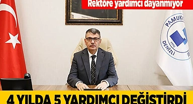 Pamukkale üniversitesi rektörüne rektör yardımcısı dayanmıyor