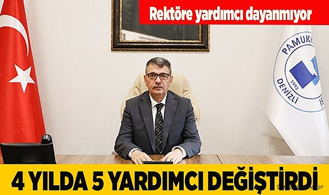 Pamukkale üniversitesi rektörüne rektör yardımcısı dayanmıyor