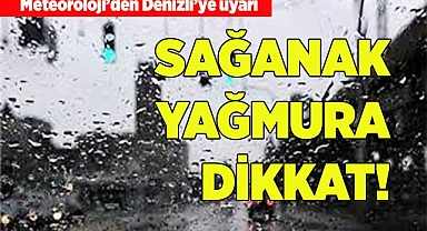 SAĞANAK YAĞMURA DİKKAT