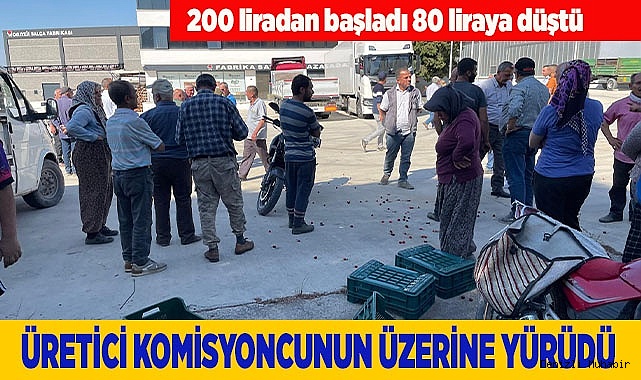 ÜRETİCİ KOMİSYONCUNUN ÜZERİNE YÜRÜDÜ