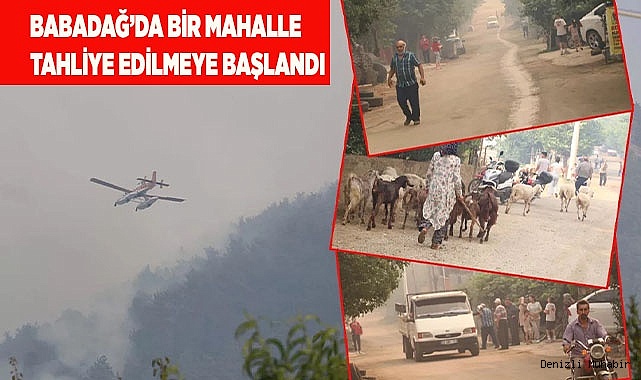 Babadağ’da bir mahalle tahliye edilmeye başlandı