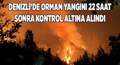 Denizli’de orman yangını 22 saatin ardından kontrol altına alındı