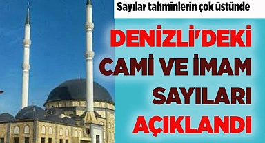 DENİZLİ'DEKİ CAMİ VE İMAM SAYILARI AÇIKLANDI