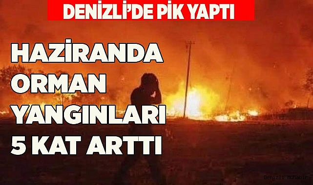 HAZİRANDA ORMAN YANGINLARI 5 KAT ARTTI