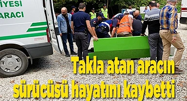 Takla atan aracın sürücüsü hayatını kaybetti