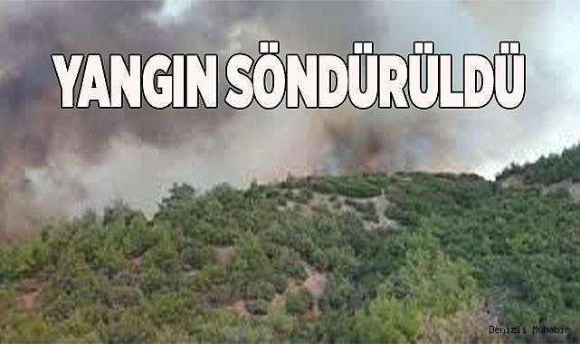 Yangın söndürüldü