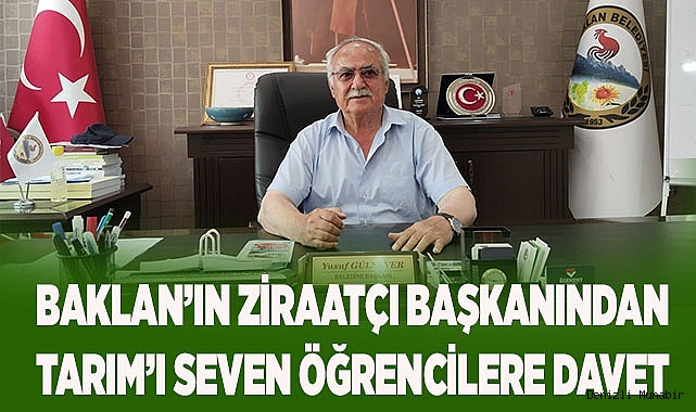 Ziraatçı Başkan'dan öğrencilere davet
