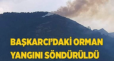 Başkarcı’daki orman yangını söndürüldü