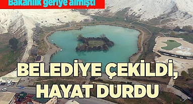 BELEDİYE ÇEKİLDİ, KOCAÇUKUR'DA HAYAT DURDU