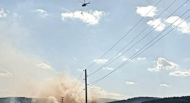 Çivril’deki yangında 8 hektar alan zarar gördü