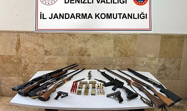 Denizli’de silah kaçakçılığı operasyonu: 8 gözaltı