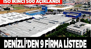 DENİZLİ’DEN 9 FİRMA LİSTEDE