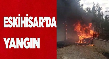Eskihisar'da yangın (video haber)