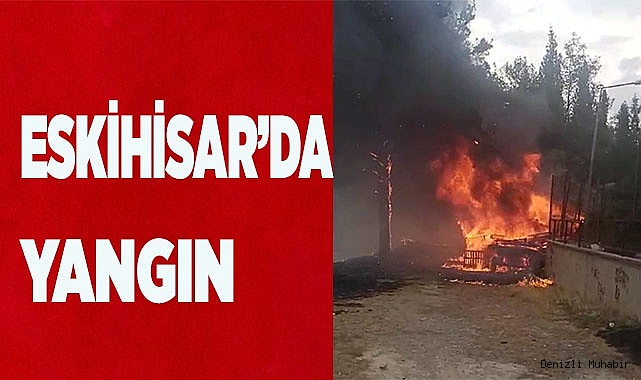 Eskihisar'da yangın (video haber)