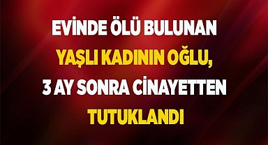 Evinde ölü bulunan kadının oğlu, 3 ay sonra tutuklandı
