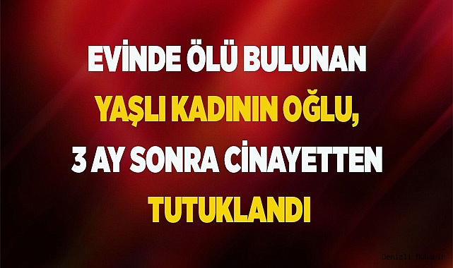 Evinde ölü bulunan kadının oğlu, 3 ay sonra tutuklandı