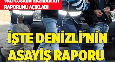 İŞTE DENİZLİ’NİN ASAYİŞ RAPORU