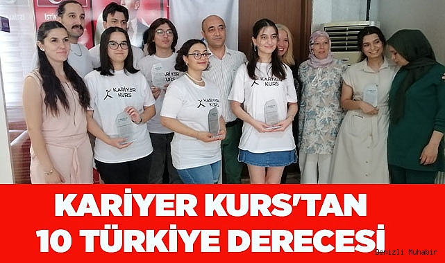Kariyer Kurs'tan 10 Türkiye Derecesi
