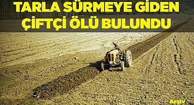 Tarla sürmeye giden çiftçi ölü bulundu