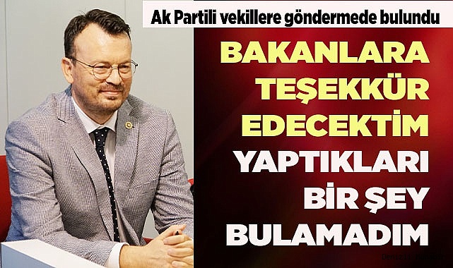 ARPACI: "YAPTIKLARI HİÇBİR ŞEY BULAMADIM"