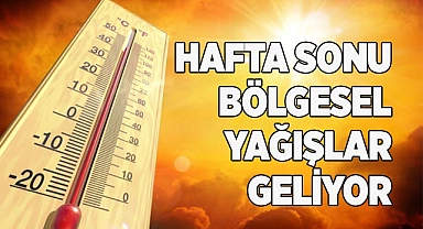 BÖLGESEL YAĞIŞLAR GELİYOR