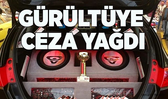 Denizli'de abartı egzos ve yüksek sesli müzik yayını yapan araçlara ceza yağdı