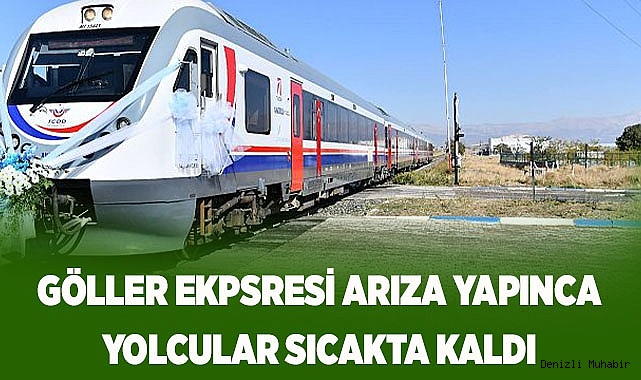 Göller Ekpsresi arıza yapınca yolcular sıcakta kaldı