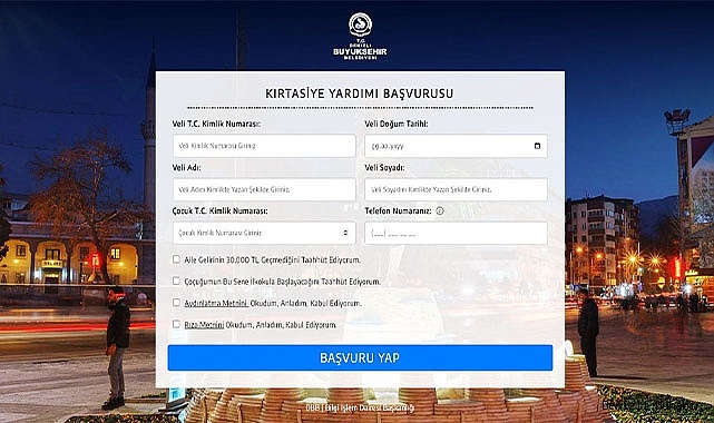İlk çanta Büyükşehir'den