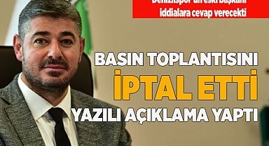Mehmet Uz, yazılı açıklama yaptı